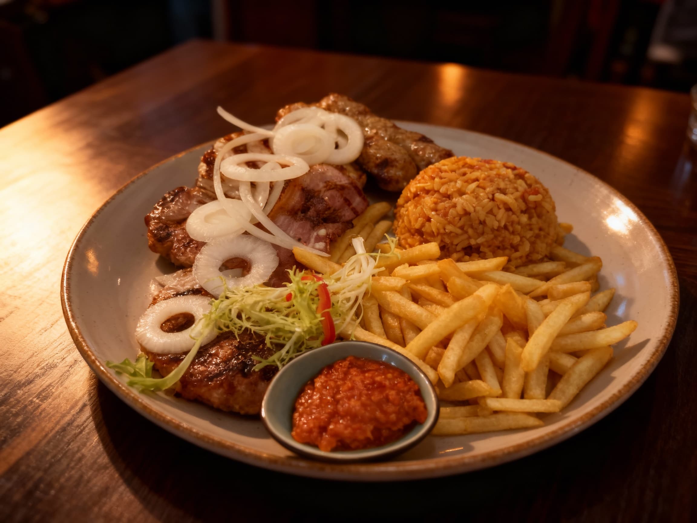 Grilled platter showcase